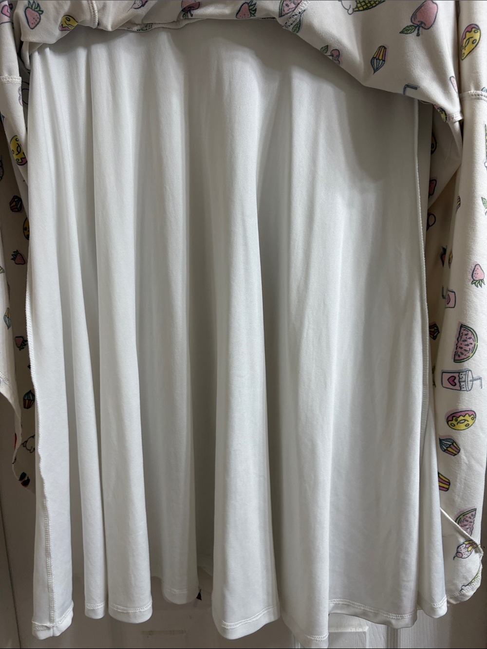 White Patterned Women's Dress - Picture 4 of 4